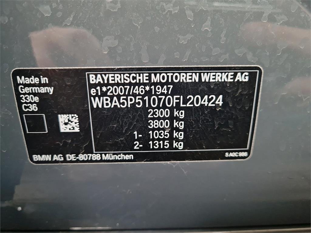 Bmw 3 Series 330e - Hybride - Automatic - 9 952 km