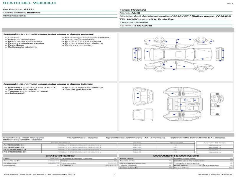 Audi A4 2.0 TDI - Diesel - Automatic - 61 536 km